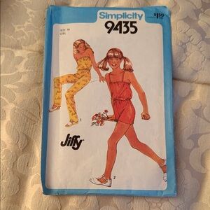 Simplicity 9435 Jiffy Pattern - Blue and Orange